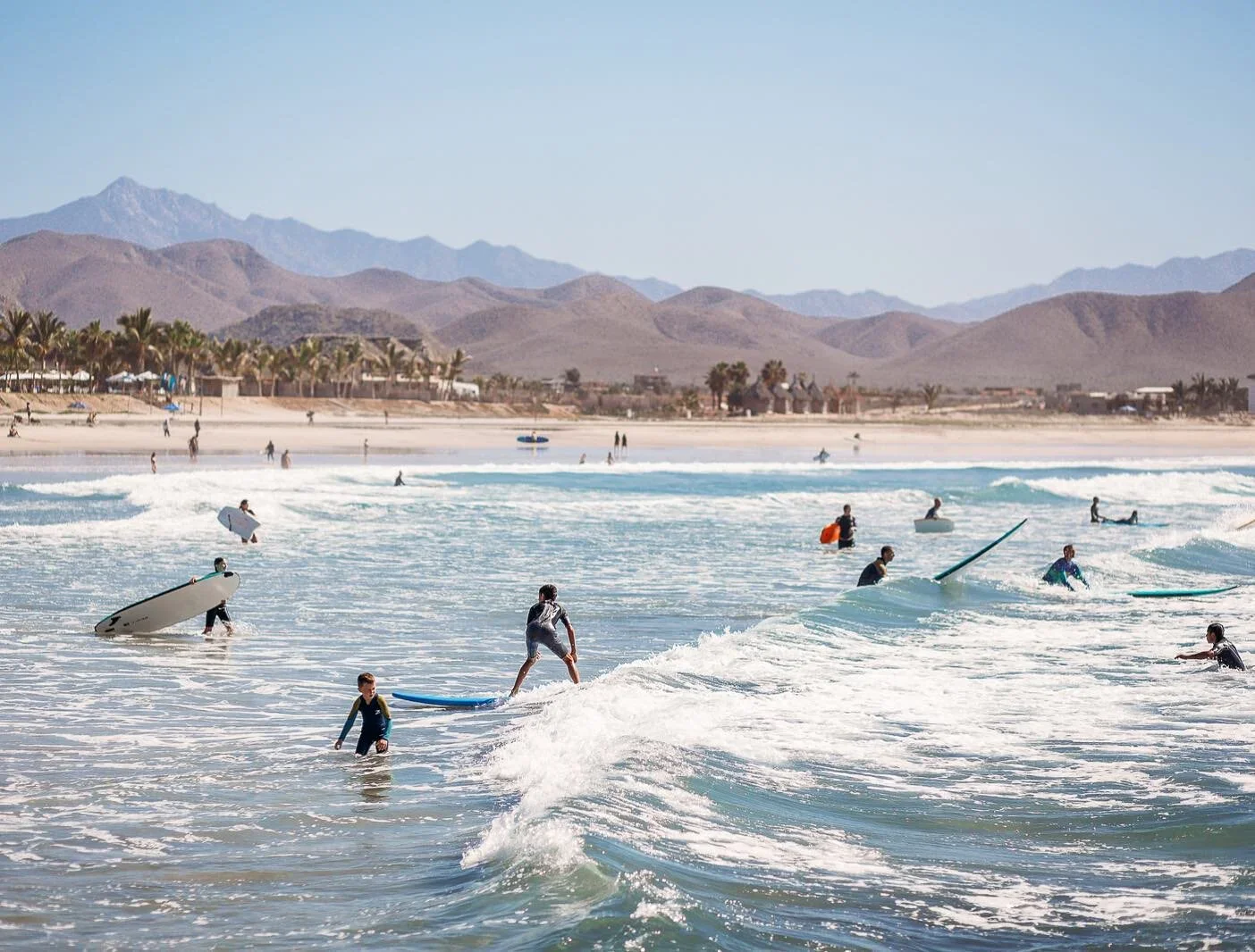 Surfing at Cerritos Beach — Baja California Sur