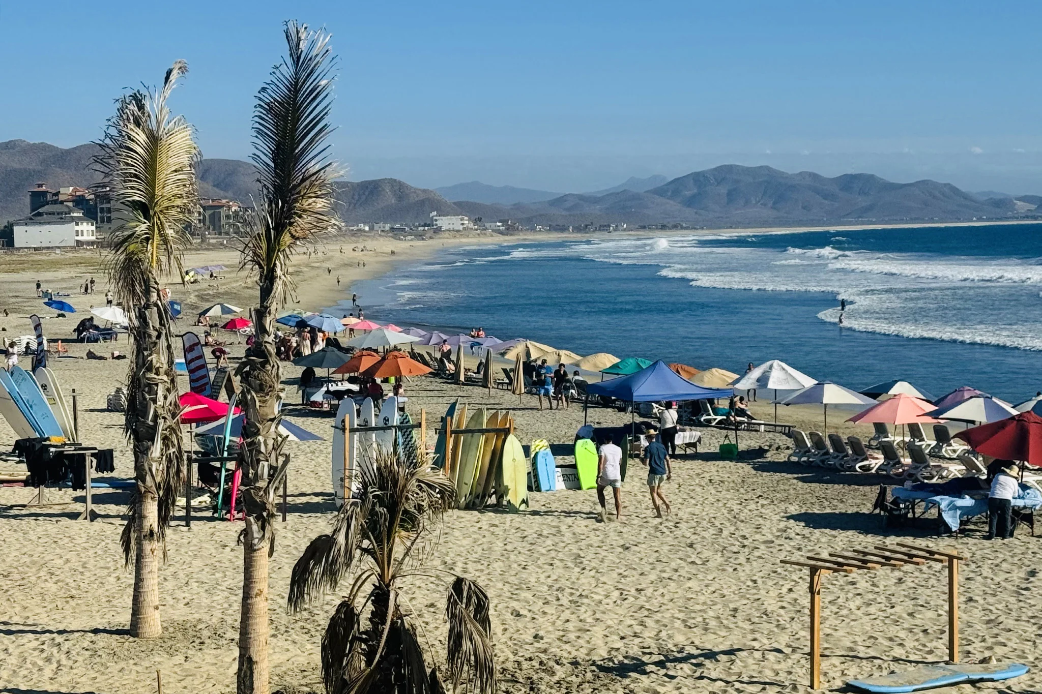 Pacific surf beach — Todos Santos