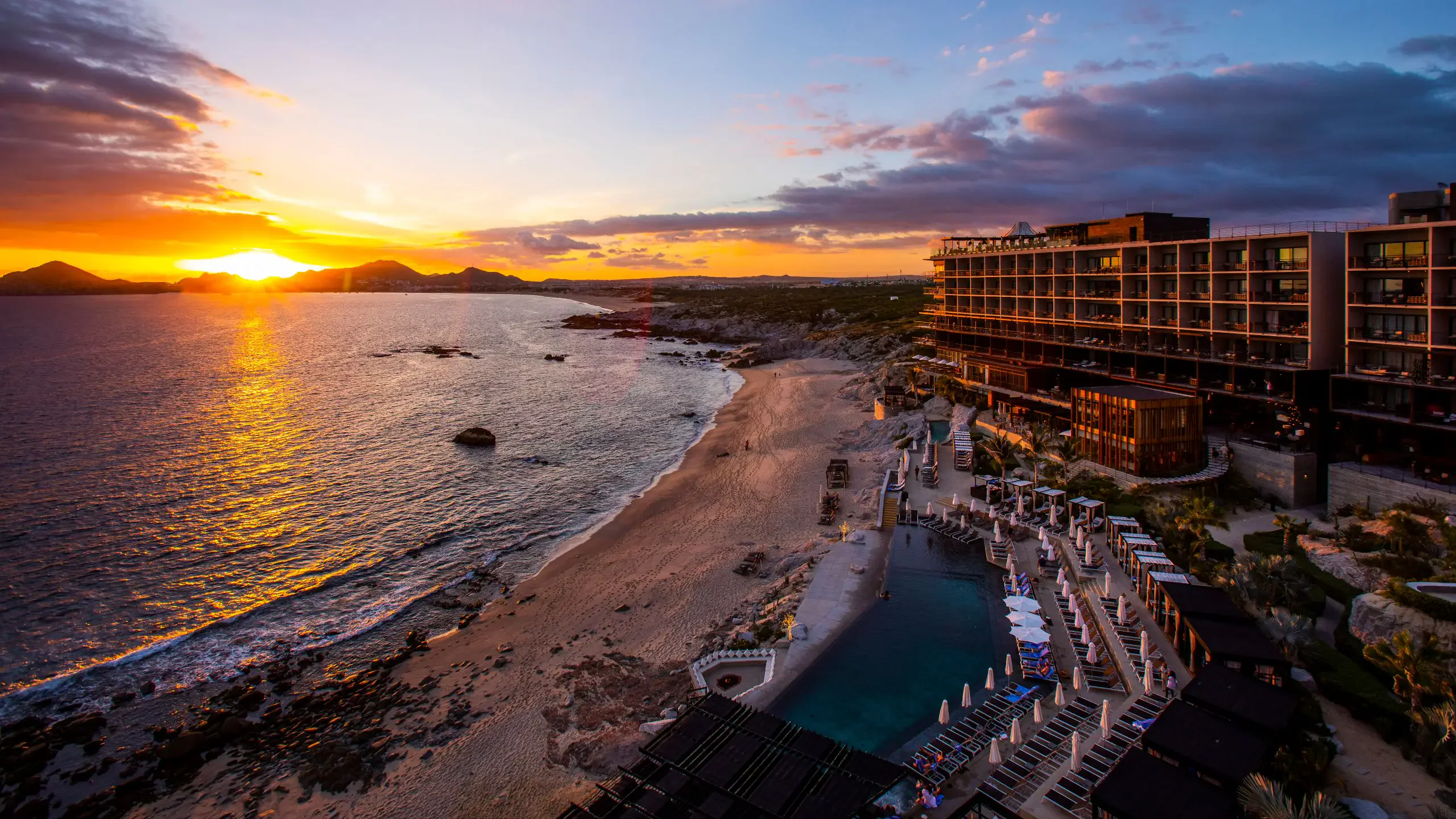 The Cape — sunset at night