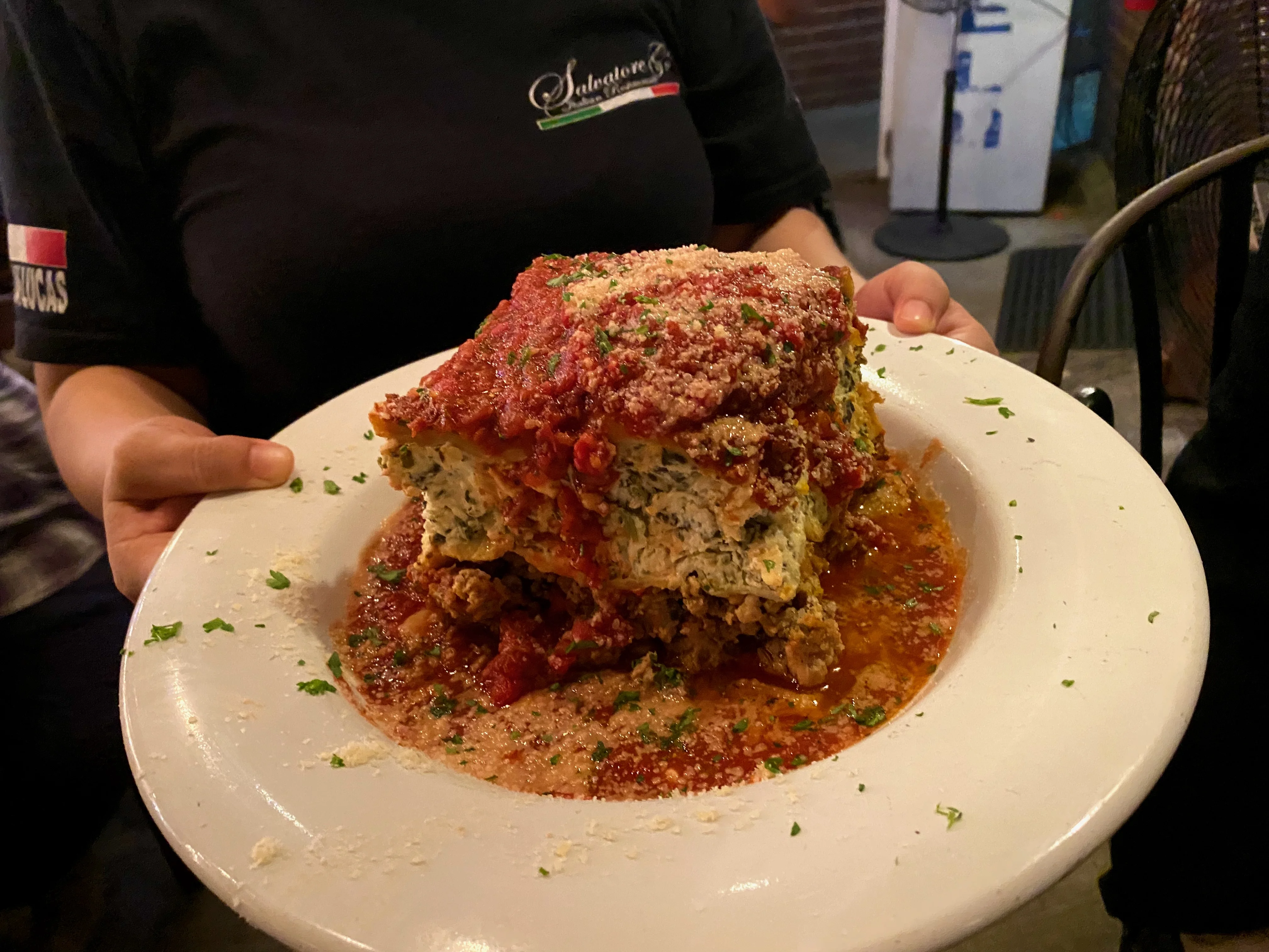 The legendary Salvatore G's Lasagna