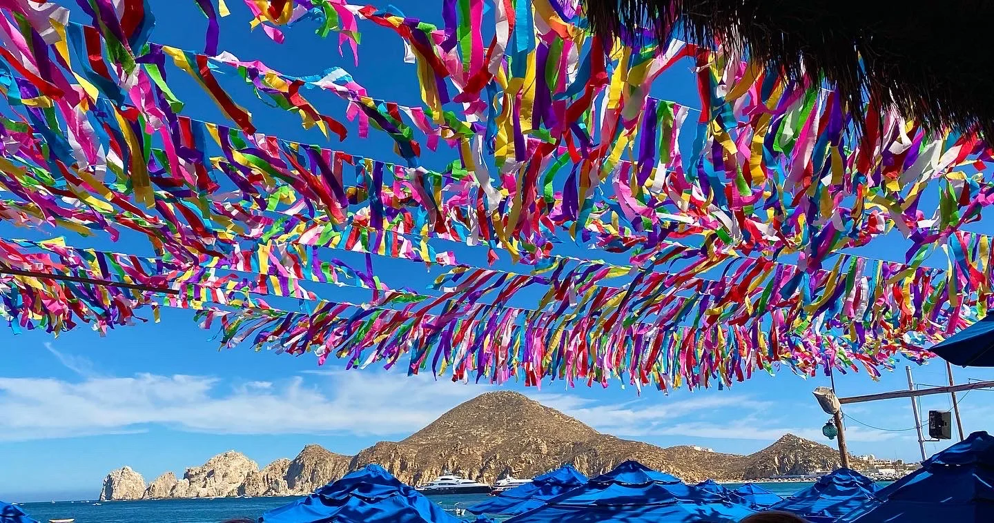 The Office colorful beach flags